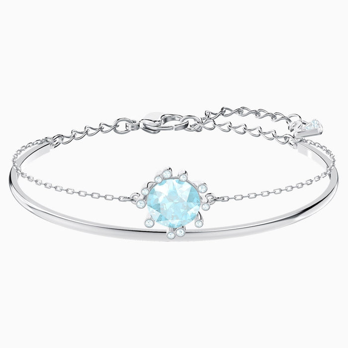 OLIVE:BANGLE RND AQUA/CRY/RHS M
