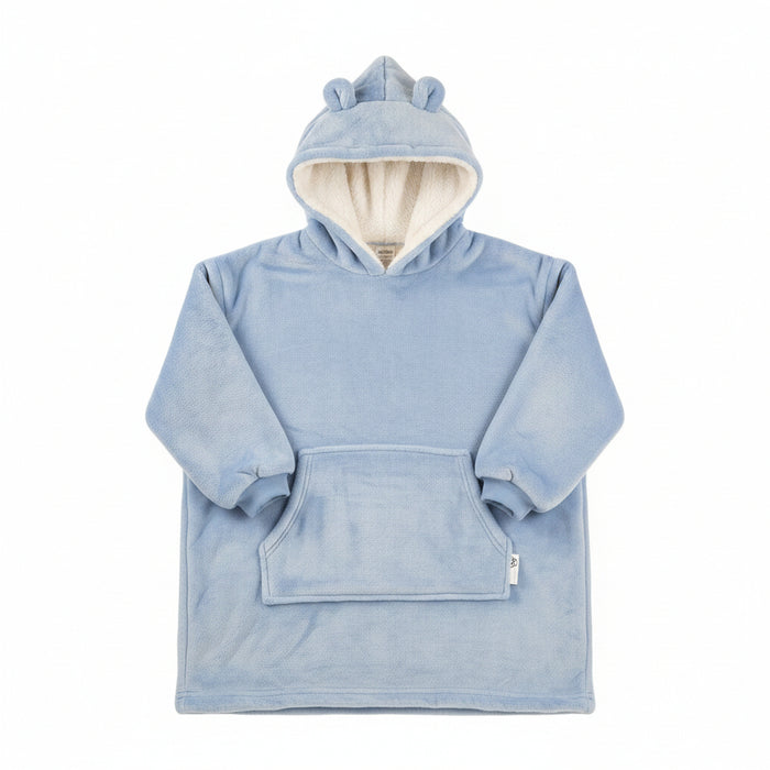Oversized Plush Hoodie - Dusky Blue (3-6yrs) (PK4) 18C938