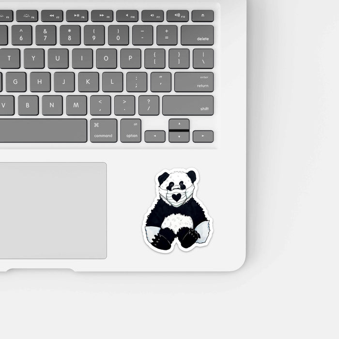 PinkPolish Design Stickers "Panda-mic Bear" Vinyl Die Cut Sticker