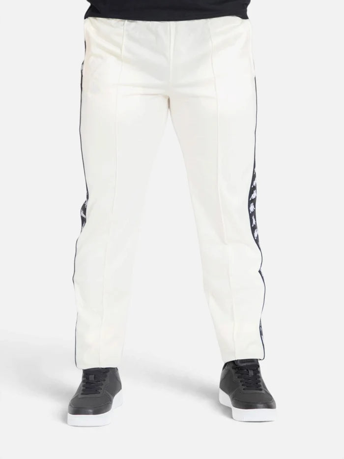 Pantalon Kappa 222 Banda Astoriazz Blanco Cream-Negro