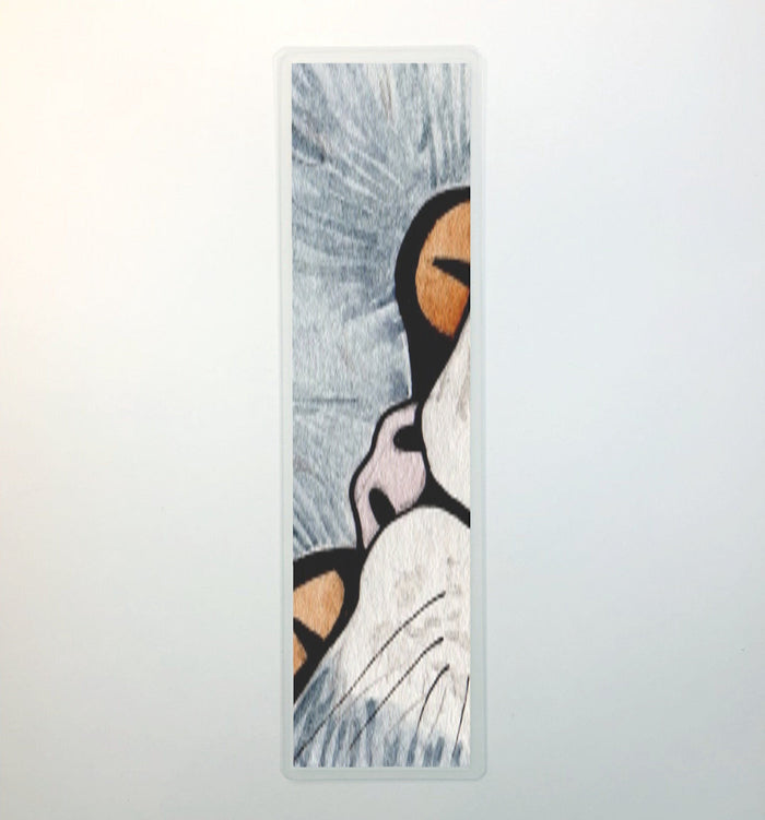 PinkPolish Design Bookmarks "Peeking Cat" 2-Sided Bookmark