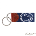 Penn State Needlepoint Key Fob-Fussbudget.com