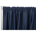 Poly Premier (IFR) 12ft H x 60" W drape/backdrop - Navy Blue - CV Linens