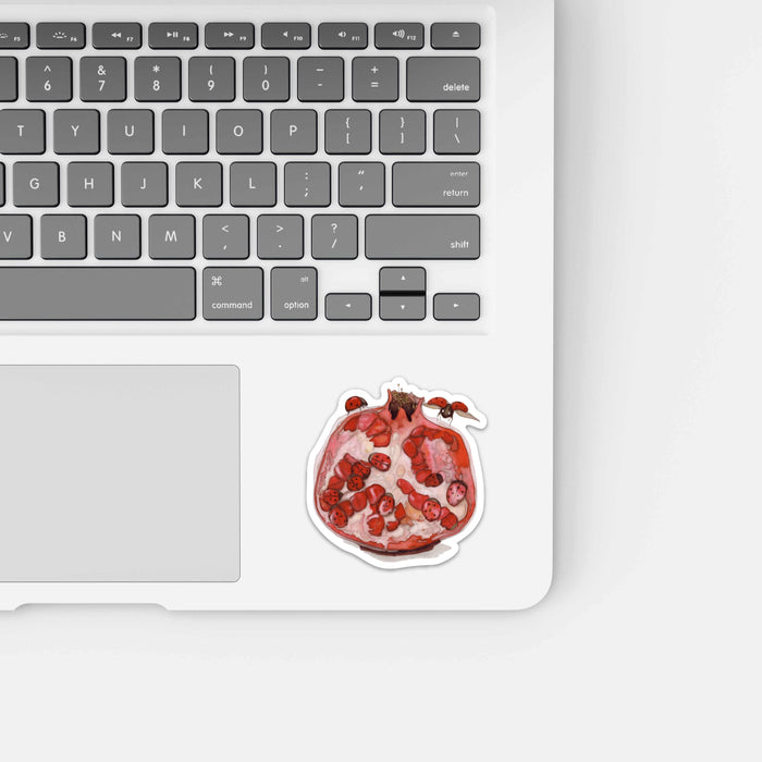 PinkPolish Design Stickers "Pomegranate Surprise" Vinyl Die Cut Sticker