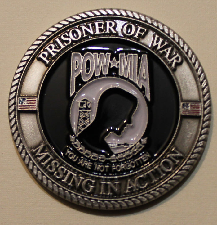 POW MIA Tomb of Unknown Soldier Missing Man Formation Challenge Coin