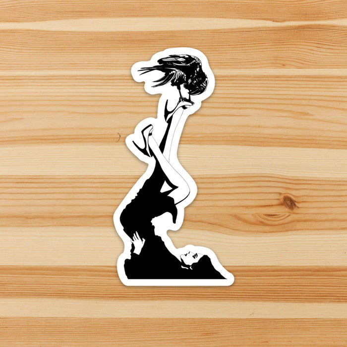PinkPolish Design Stickers "Raven Consultation" Vinyl Die Cut Sticker