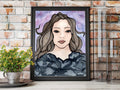 PinkPolish Design Discontinued Art Print "Ravens Cloak" Magic Inspired Watercolor Painting - Art Print