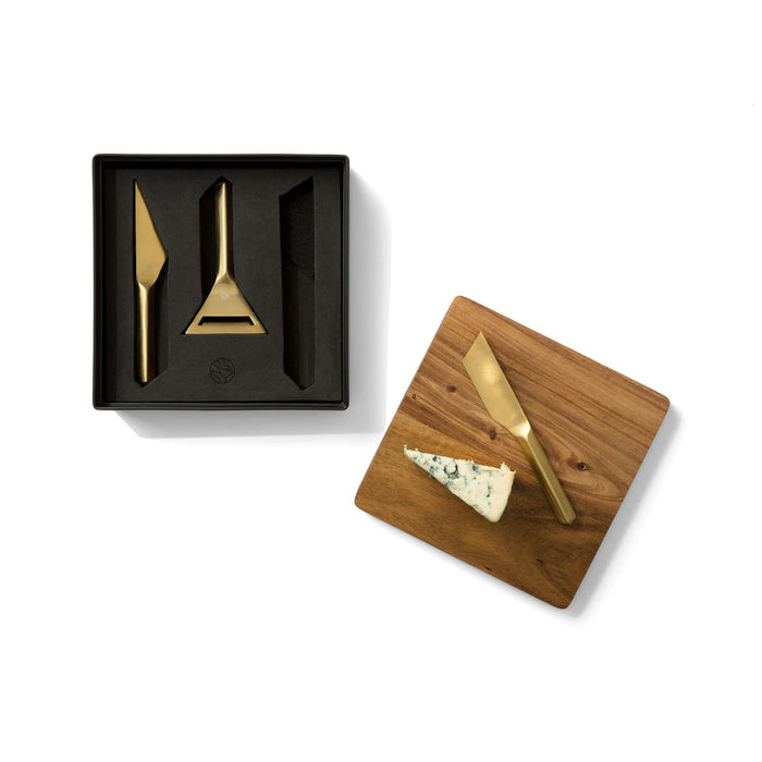 RBT gold cheese knife set
