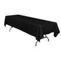 Rectangular Polyester Tablecloth - Black