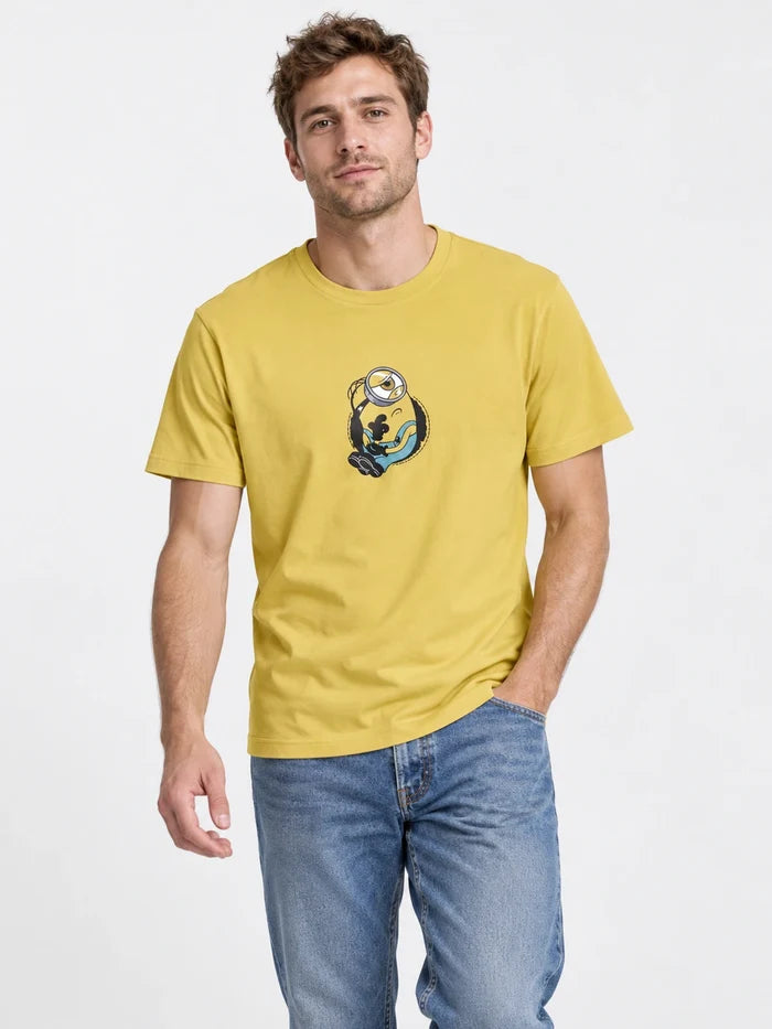 Remera Converse Through The Patch Tee Minions Amarillo — vista principal