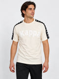 Remera Kappa 222 Banda Balima Blanco Cream-Negro — vista principal