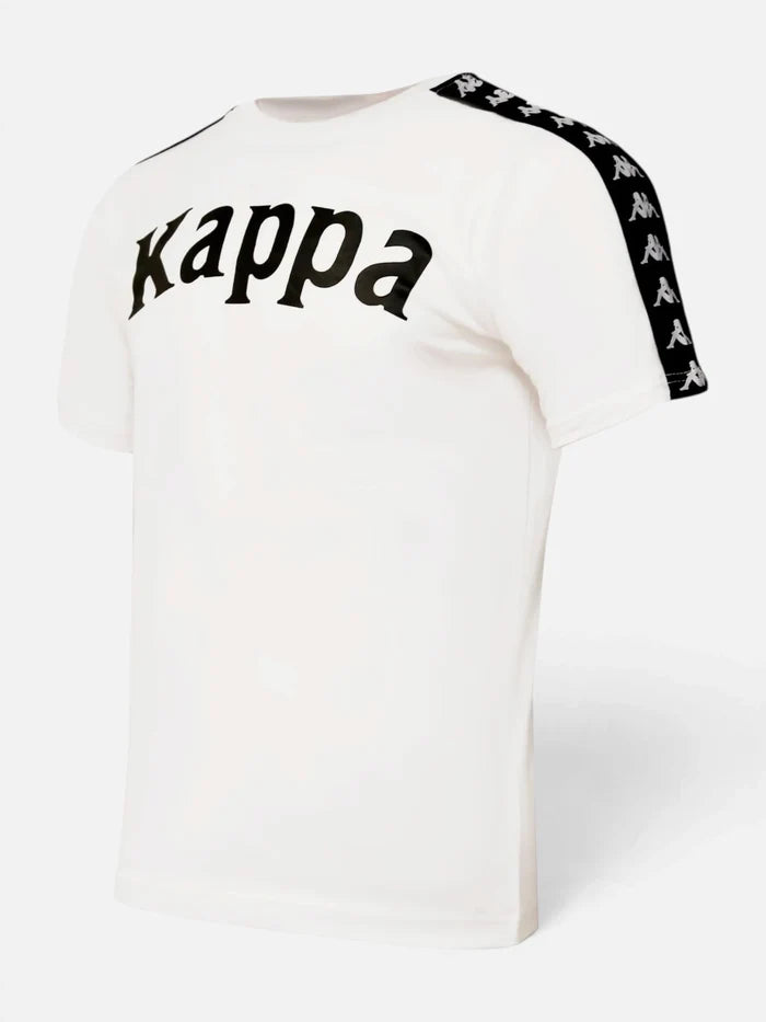 Remera Kappa 222 Banda Balima Blanco-Negro