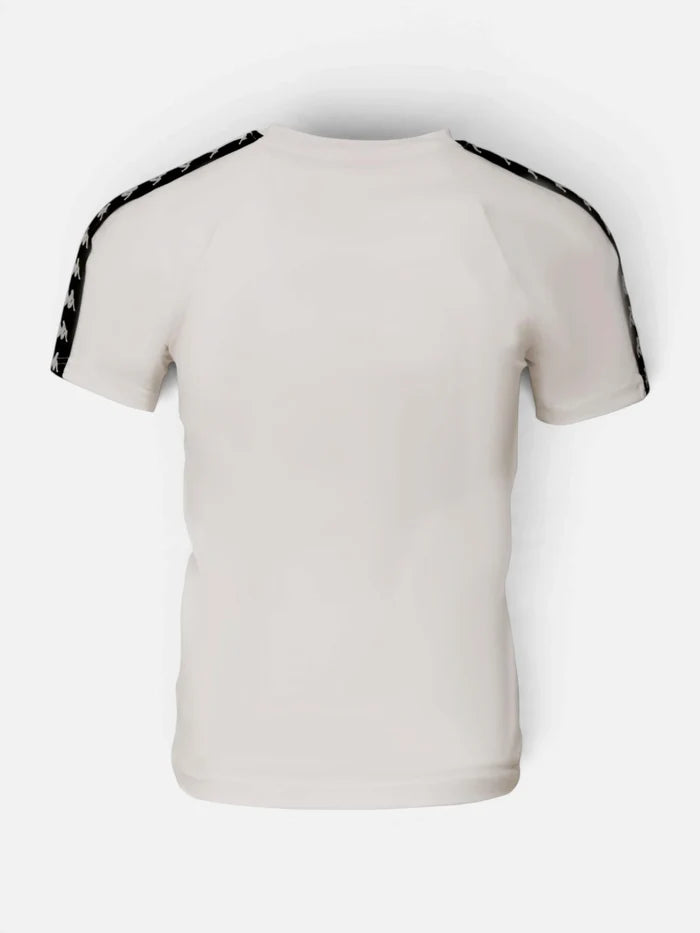 Remera Kappa 222 Banda Balima Blanco-Negro