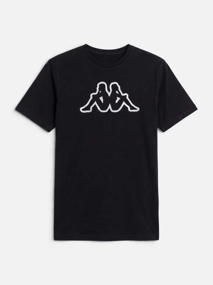Remera Kappa Alfonso T-Shirt Negro