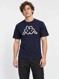 Remera Kappa Logo Syaro T-Shirt Azul Marine — vista principal