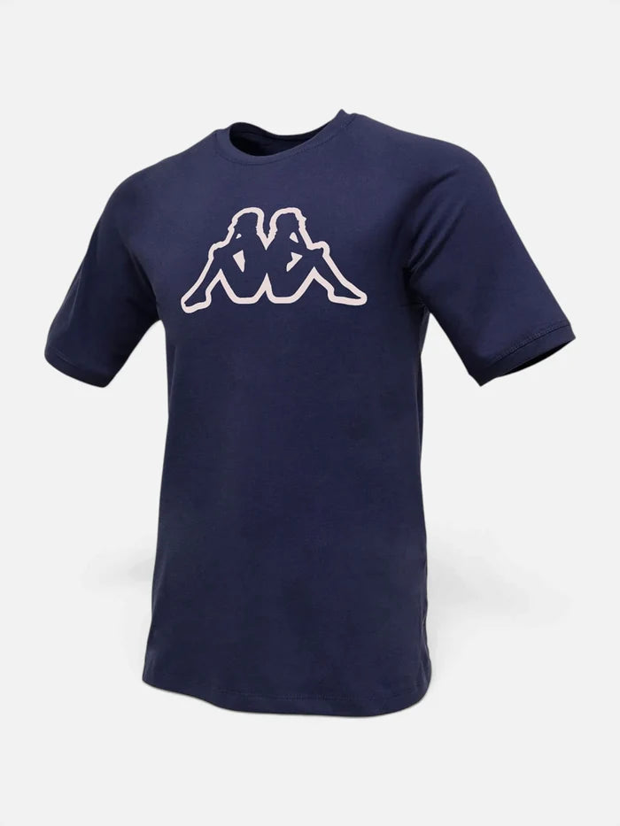 Remera Kappa Logo Syaro T-Shirt Azul Marine