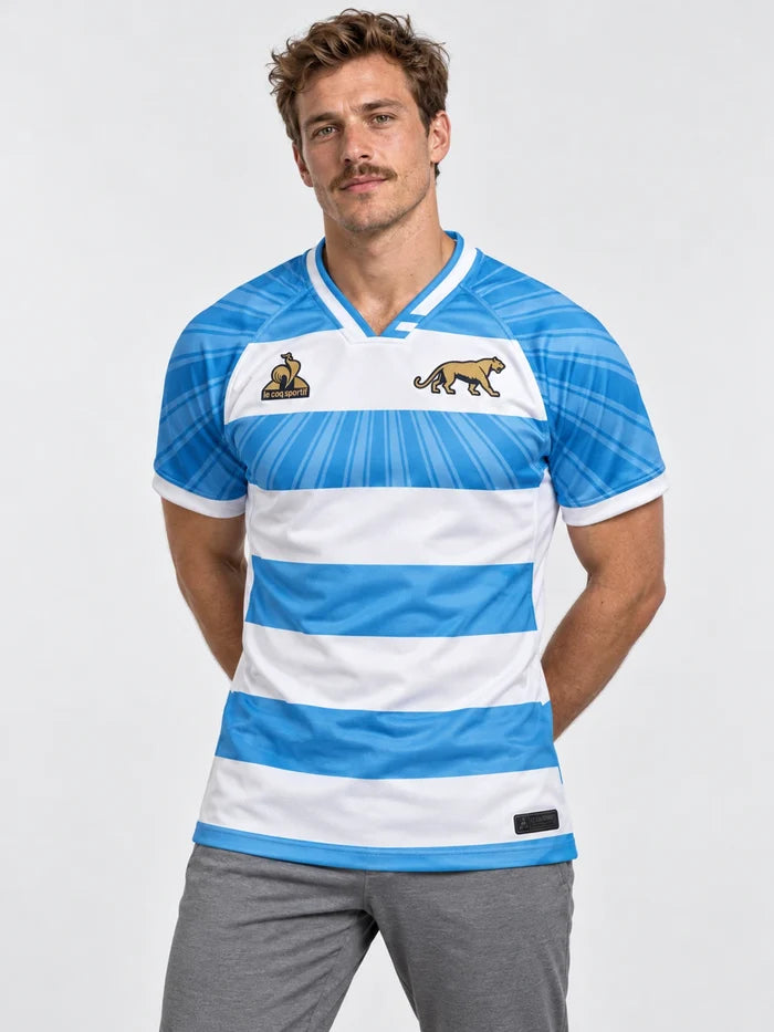 Remera Le Coq Sportif Pumas Xv Maillot Match 26 Sp Hom Celeste — vista principal