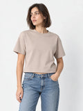 Remera Mujer Converse Boxy Patch Natural — vista principal