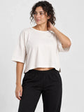 Remera Mujer Kappa Authentic Ghigax Blanco Antique — vista principal