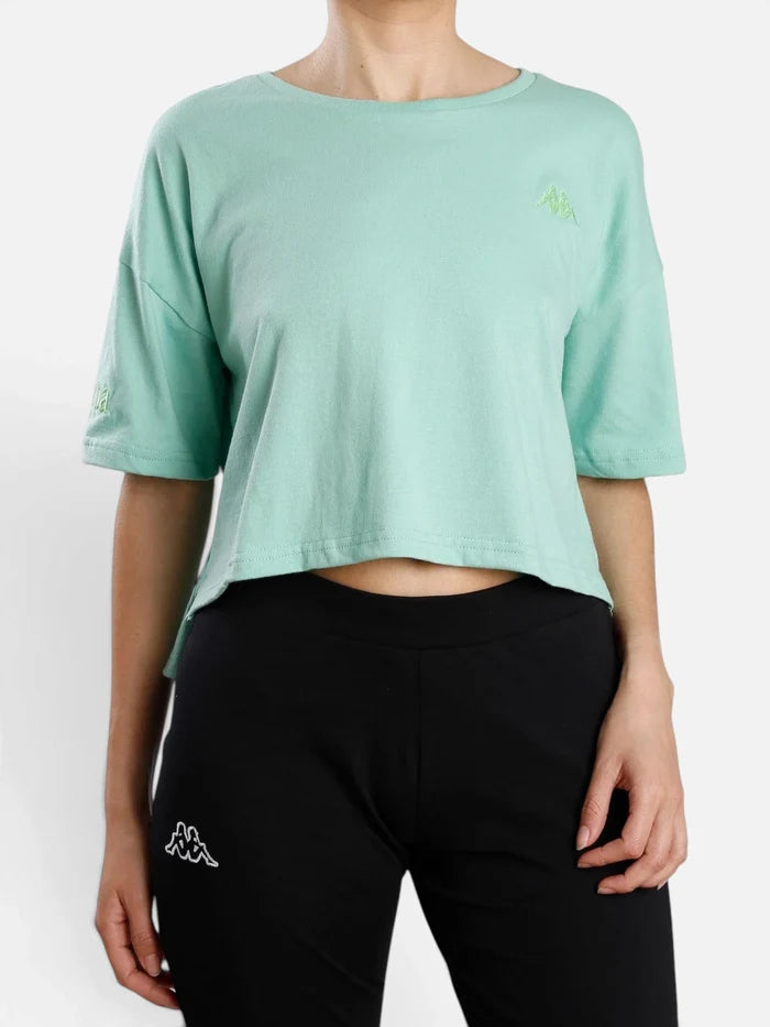 Remera Mujer Kappa Authentic Ghigax Verde Nettuno