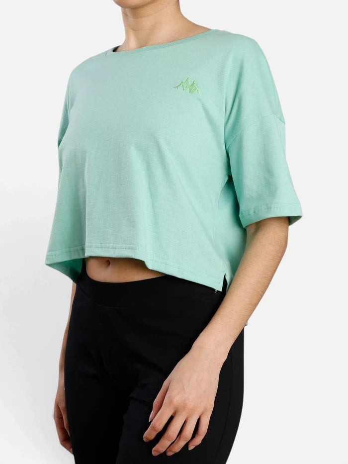 Remera Mujer Kappa Authentic Ghigax Verde Nettuno