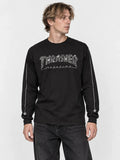 Remera Thrasher Long Sleeve Web Negro — vista principal