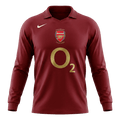 Retro Soccer Jersey Arsenal Home Long Sleeve 2005/06