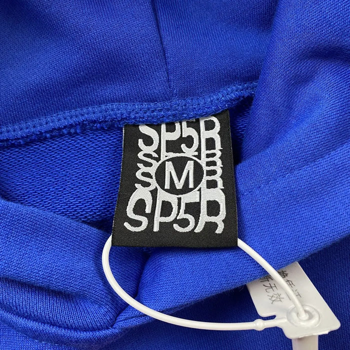 Royal Blue Sp5der P!nk Nevermind the Spark Hoodie 440GSM – Pink Spider Web Pullover