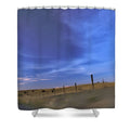 Running the Fenceline Shower Curtain