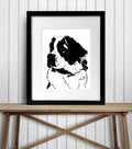 PinkPolish Design Art Prints "Saint Pup"  Ink Drawing: Art Print