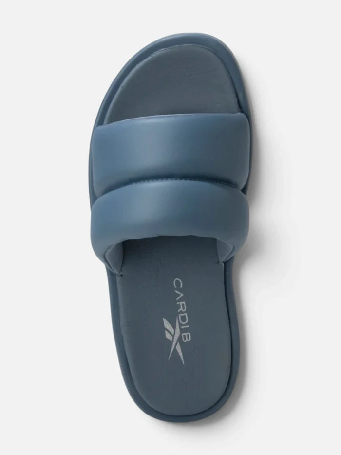 Sandalias Reebok Cardi B Slide Mujer Azul