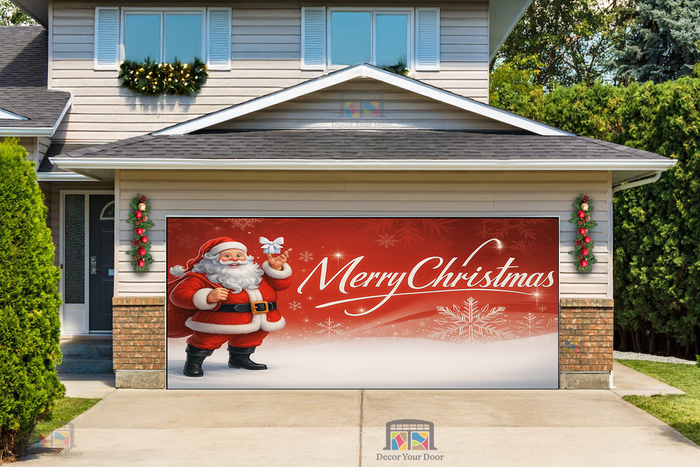 Santa’s Gift of Joy – Christmas Garage Door Cover
