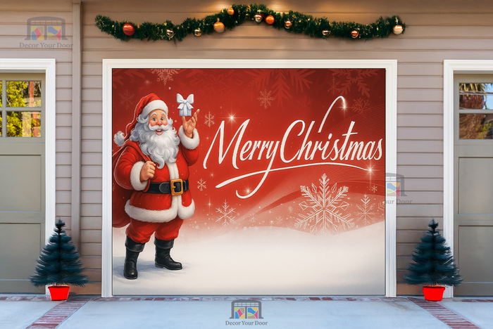 Santa’s Gift of Joy – Christmas Garage Door Cover