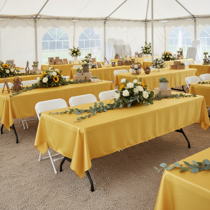 Outdoor Tent Short Gold Satin