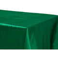Satin Rectangular 60"x120" Tablecloth - Emerald Green - CV Linens