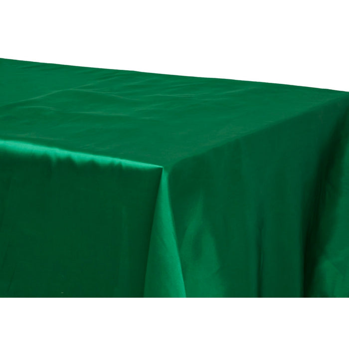 Satin Rectangular 60"x120" Tablecloth - Emerald Green - CV Linens