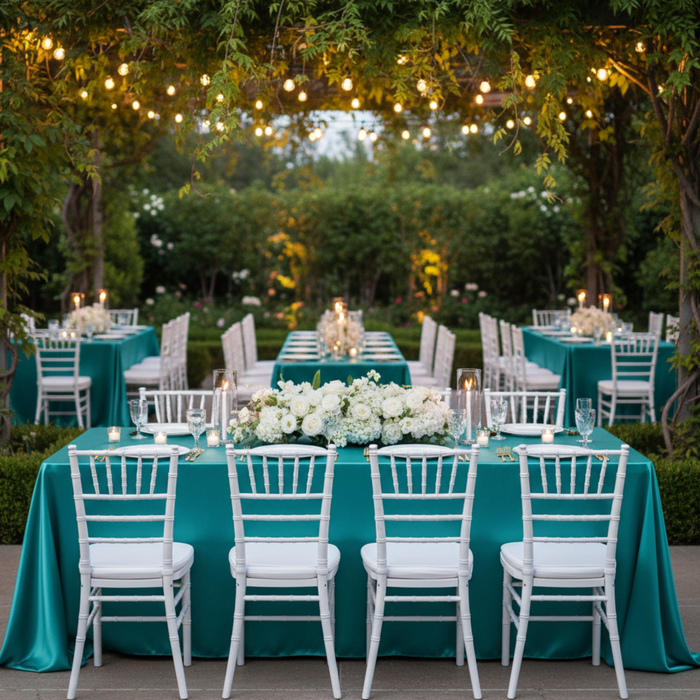 Outdoor Garden - 4 chairs each side