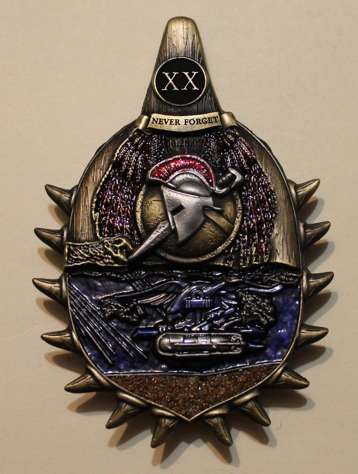 SEAL / Sub Delivery Vehicle Team One SDVT-1 Never Forget Navy Challenge Coin