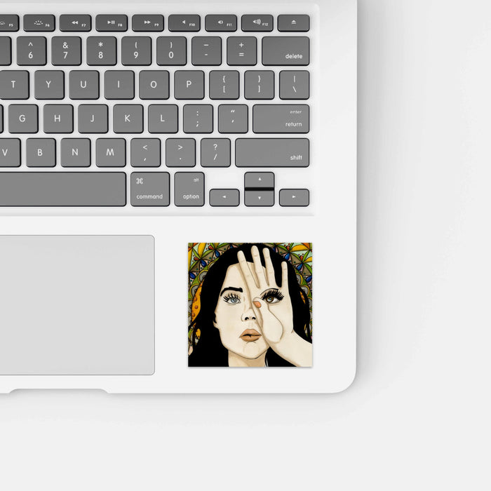 PinkPolish Design Stickers "Sight"  Vinyl Square Sticker