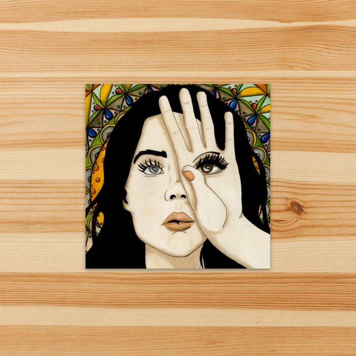 PinkPolish Design Stickers "Sight"  Vinyl Square Sticker
