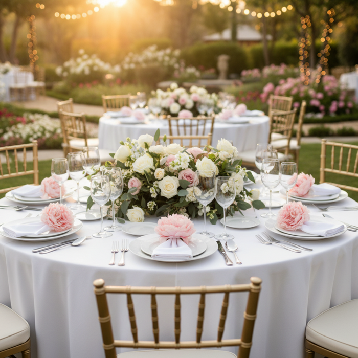 Outdoor Wedding Tablescape