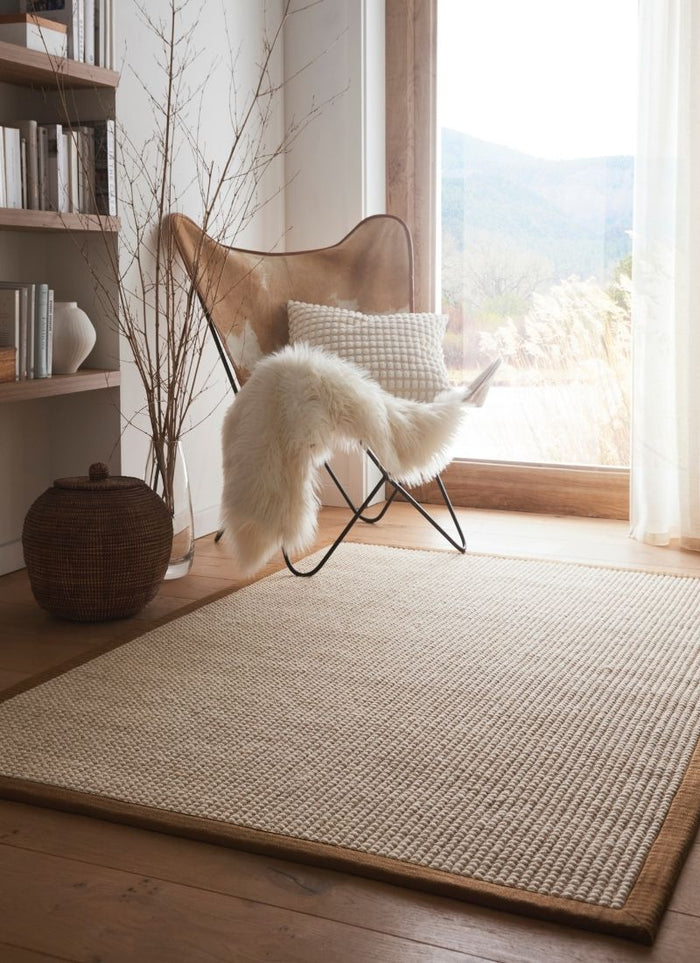 The Rugs Quality Sisal Wool Bouclé Rug - Stylish Flat-Weave