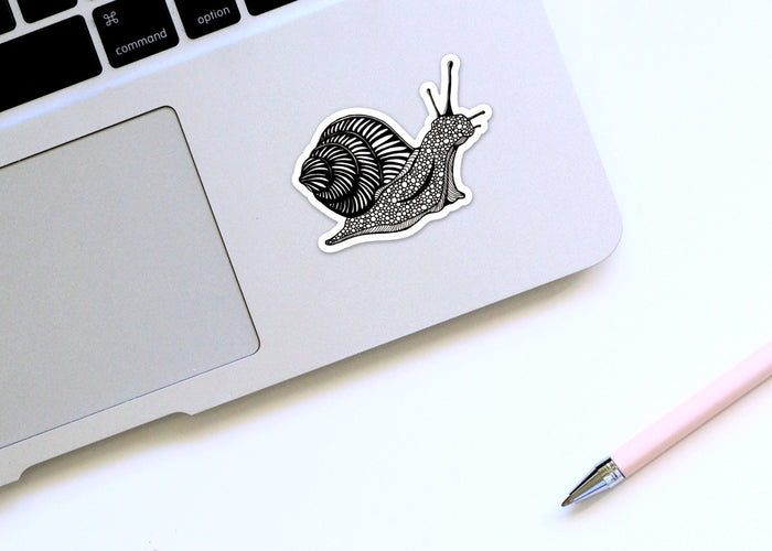 PinkPolish Design Stickers "Snail's Pace" Vinyl Die Cut Sticker