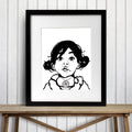 PinkPolish Design Art Prints "Sour" Ink Drawing: Art Print