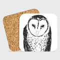PinkPolish Design Coasters "Spotted Barn Owl" Drink Coaster