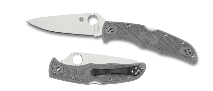 Spyderco Endura 4 - Gray FRN - Plain Edge - C10FPGY - SNK/WTO - Home Office