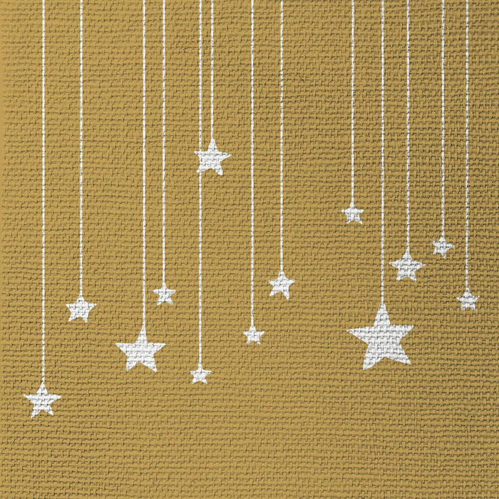 Stars on Canvas, gold • Embossed Lunch Napkins