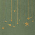 Stars on Canvas, green • Embossed Beverage Napkins