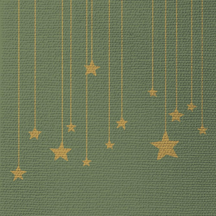 Stars on Canvas, green • Embossed Beverage Napkins