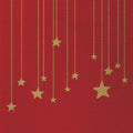 Stars on Canvas, red • Embossed Beverage Napkins